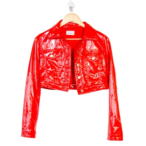 Chiara Ferragni Jackets & Blazers - Chiara Ferragni Vinyl Cropped Jacket